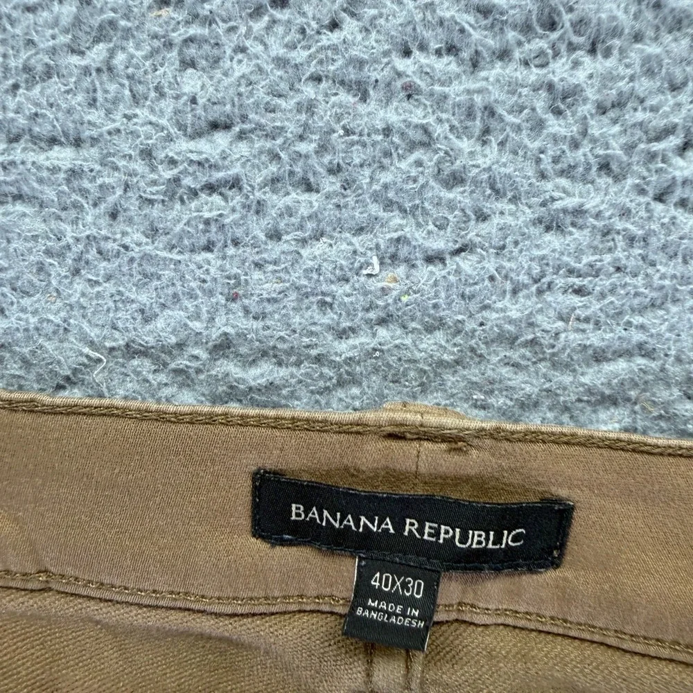 Banana Republic Pant Mens 42x28 Brown Cotton Chino Straight Leg Business Stretch